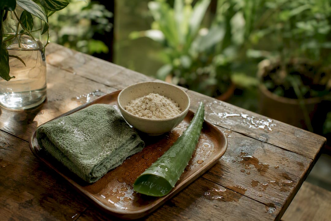 Home remedies for itchy skin on wooden tray
