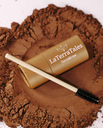 TerraBrow natural eyebrow growth and styling balm organic castor oil shea butter and cacao Lebanon LaTerraTales