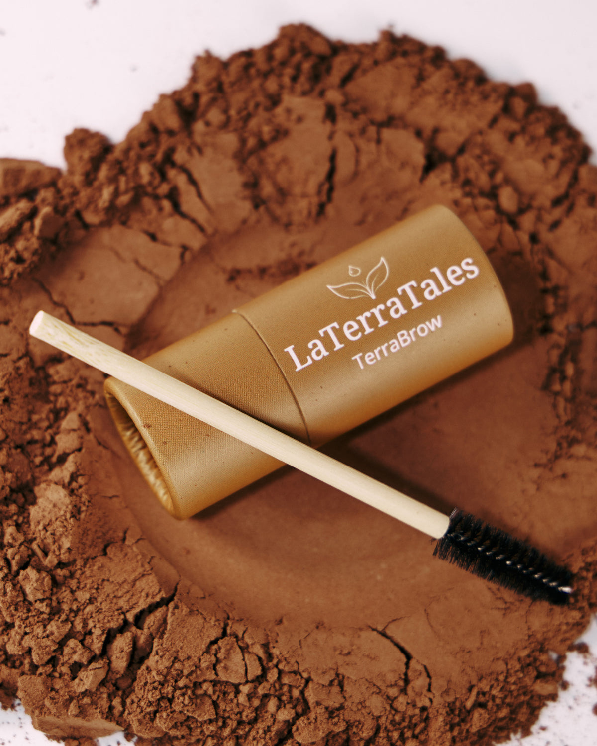 TerraBrow natural eyebrow growth and styling balm organic castor oil shea butter and cacao Lebanon LaTerraTales